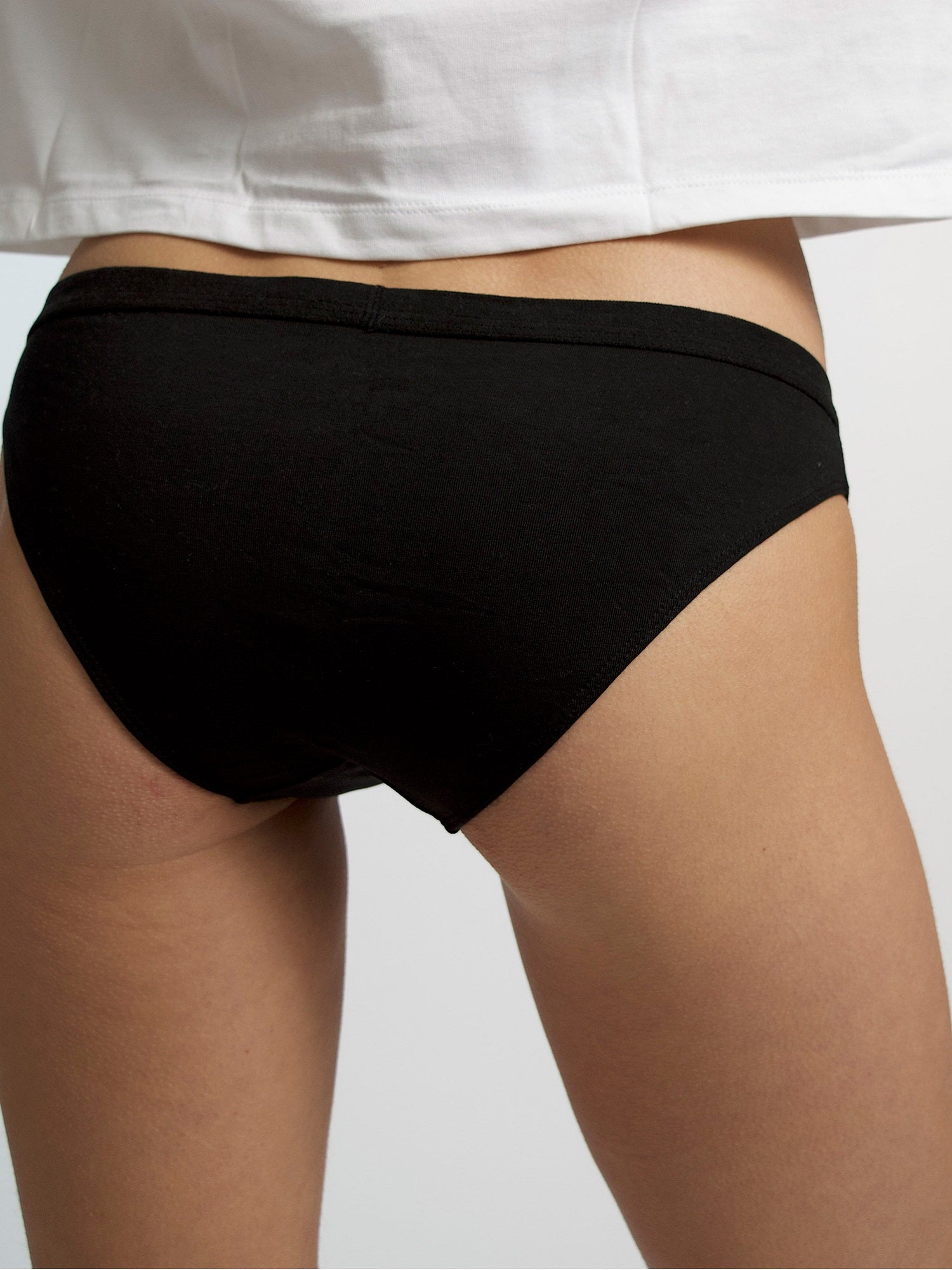 Snocks Womens Underwear 3x Black Thongs for Women Cotton